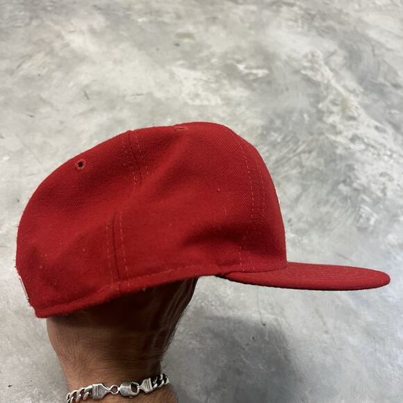 WASHINGTON NATIONALS Hat Cap MLB New Era 59FIFTY Red Fitted 7 1/4 - Picture 4 of 8